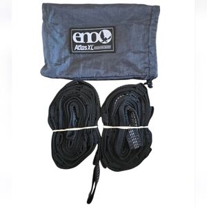 ENO Atlas XL Suspension System Tree Strap for Hammock Black Gray Camping Hiking